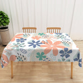 Lofaris Modern Colorful Floral Tablecloth for Vibrant Spring and Summer Dining Wedding or Party Decor